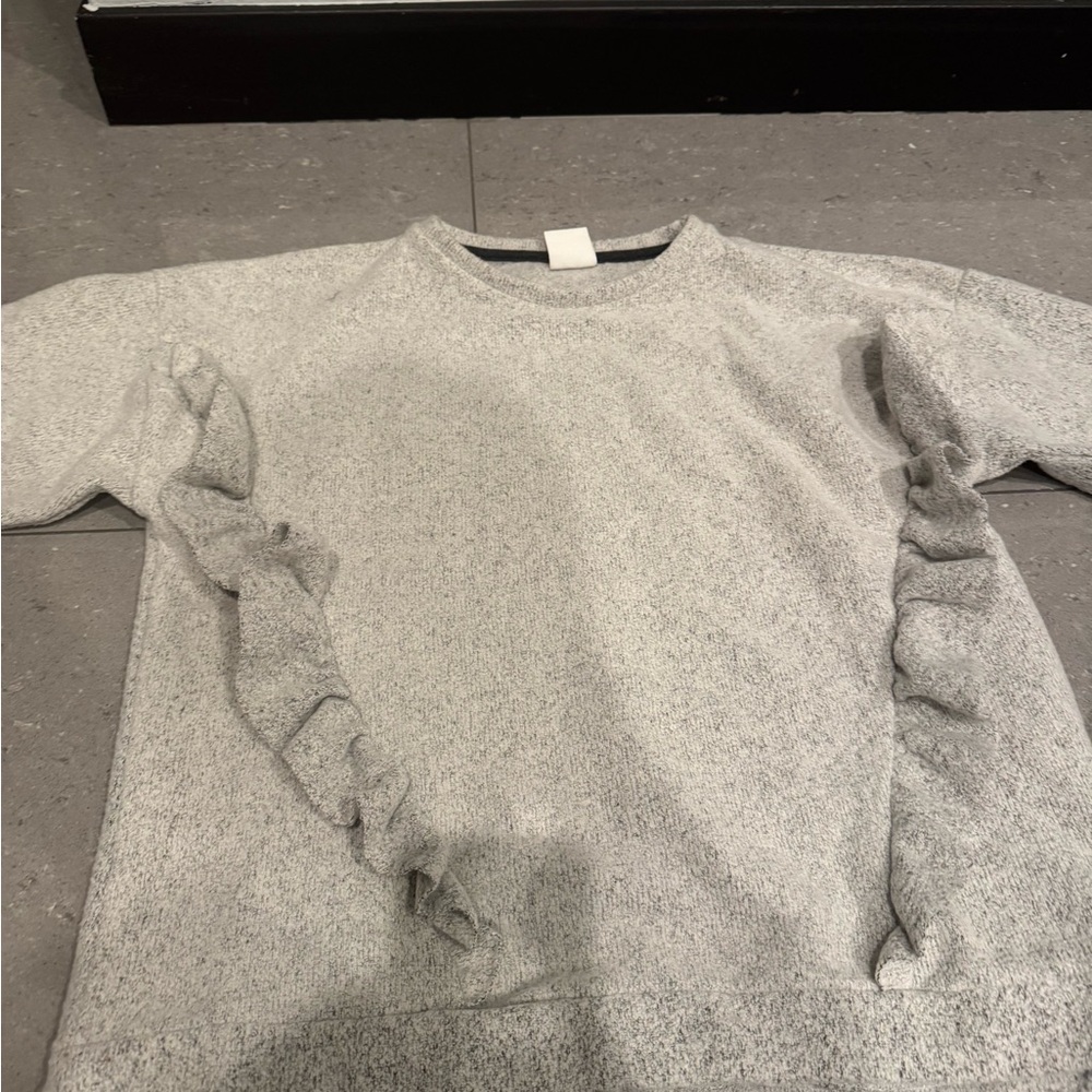 Gray Ruffle Sweater - Picture 4 of 4